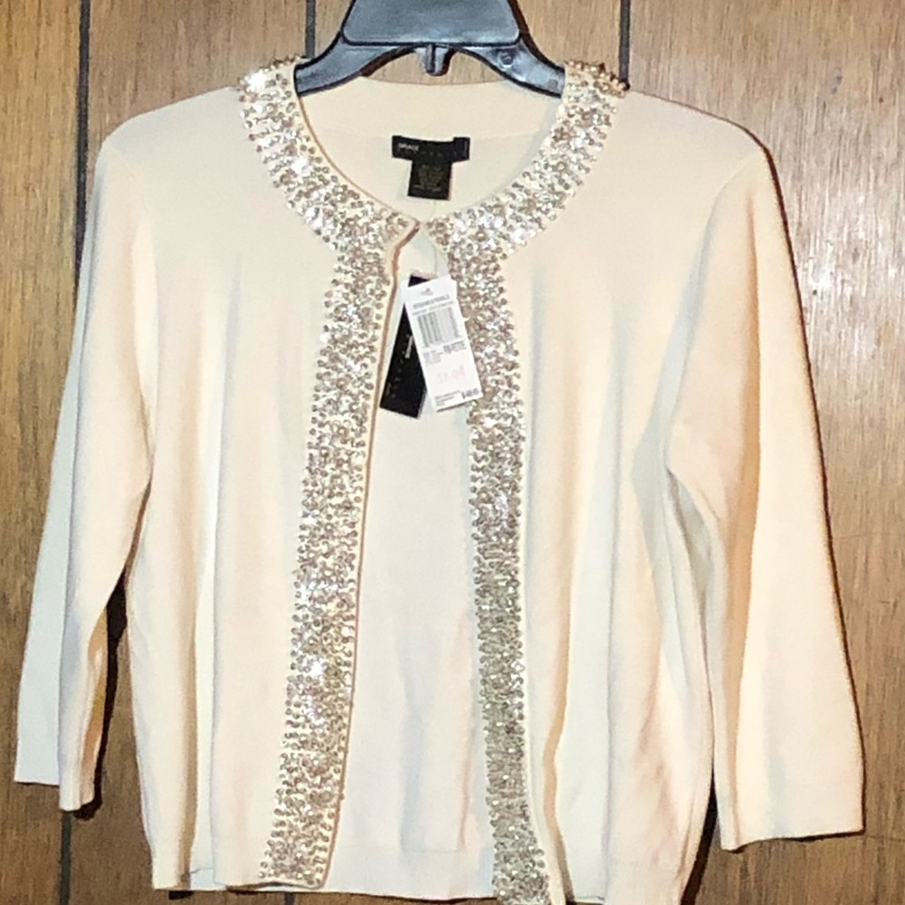 Brand New Grace  Elements white cardigan size P/M
